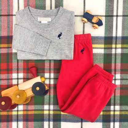 Beaufort Bonnet Gates Sweeney Sweatpants - Richmond Red with Nantucket Navy Stork