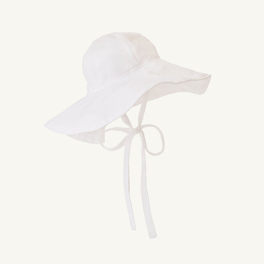 Beaufort Bonnet Cissy Sun Hat - Worth Avenue White Seersucker
