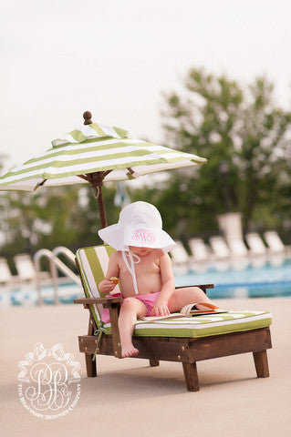 Beaufort Bonnet Cissy Sun Hat - Worth Avenue White Seersucker