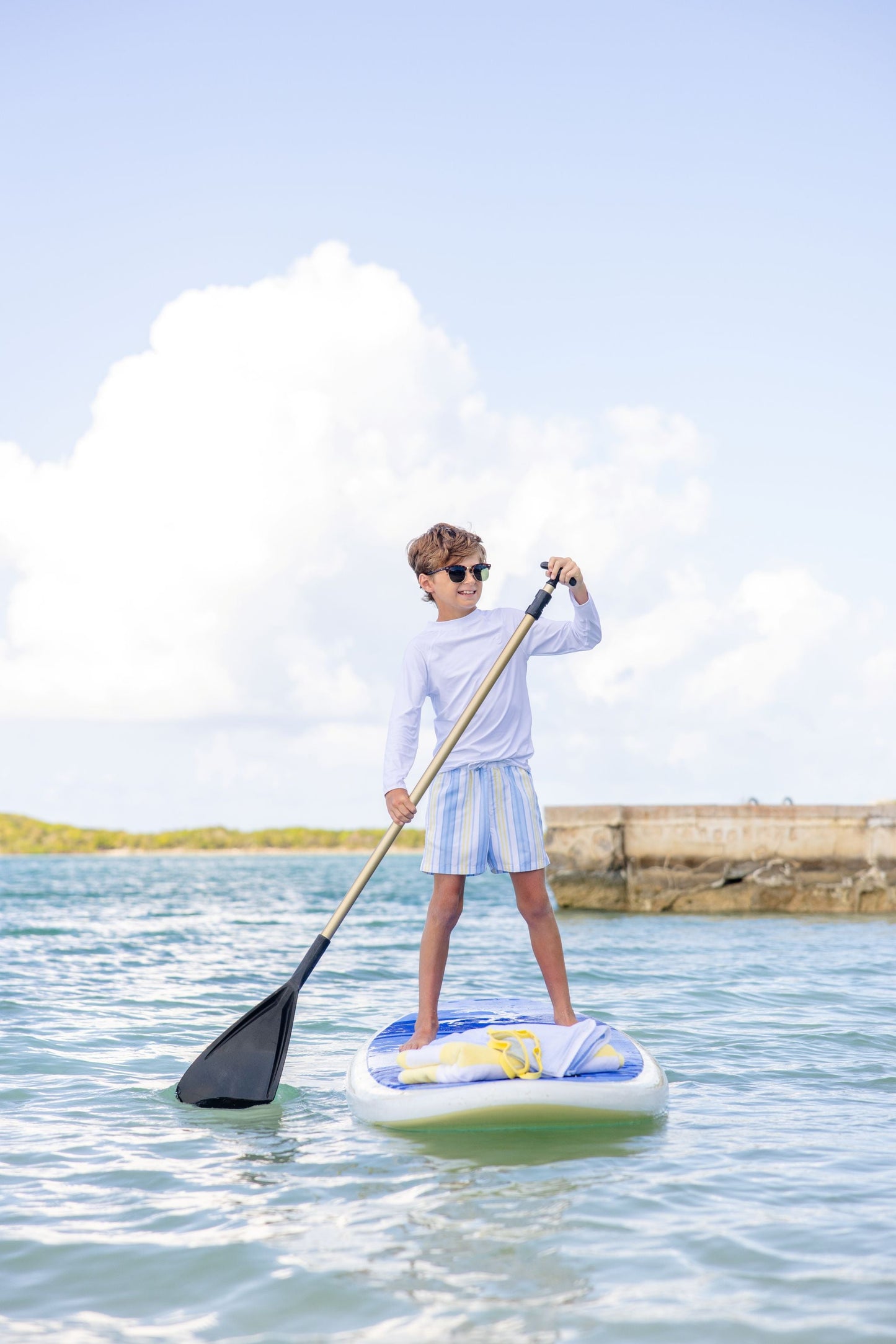 Beaufort Bonnet Walker's Wave Spotter Swim Shirt (UPF 35+) - Worth Avenue Wh