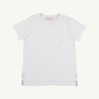 Beaufort Bonnet Carter Crewneck - Worth Avenue White with Multicolor Stork