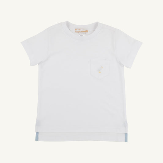 Beaufort Bonnet Carter Crewneck - Worth Avenue White with Multicolor Stork