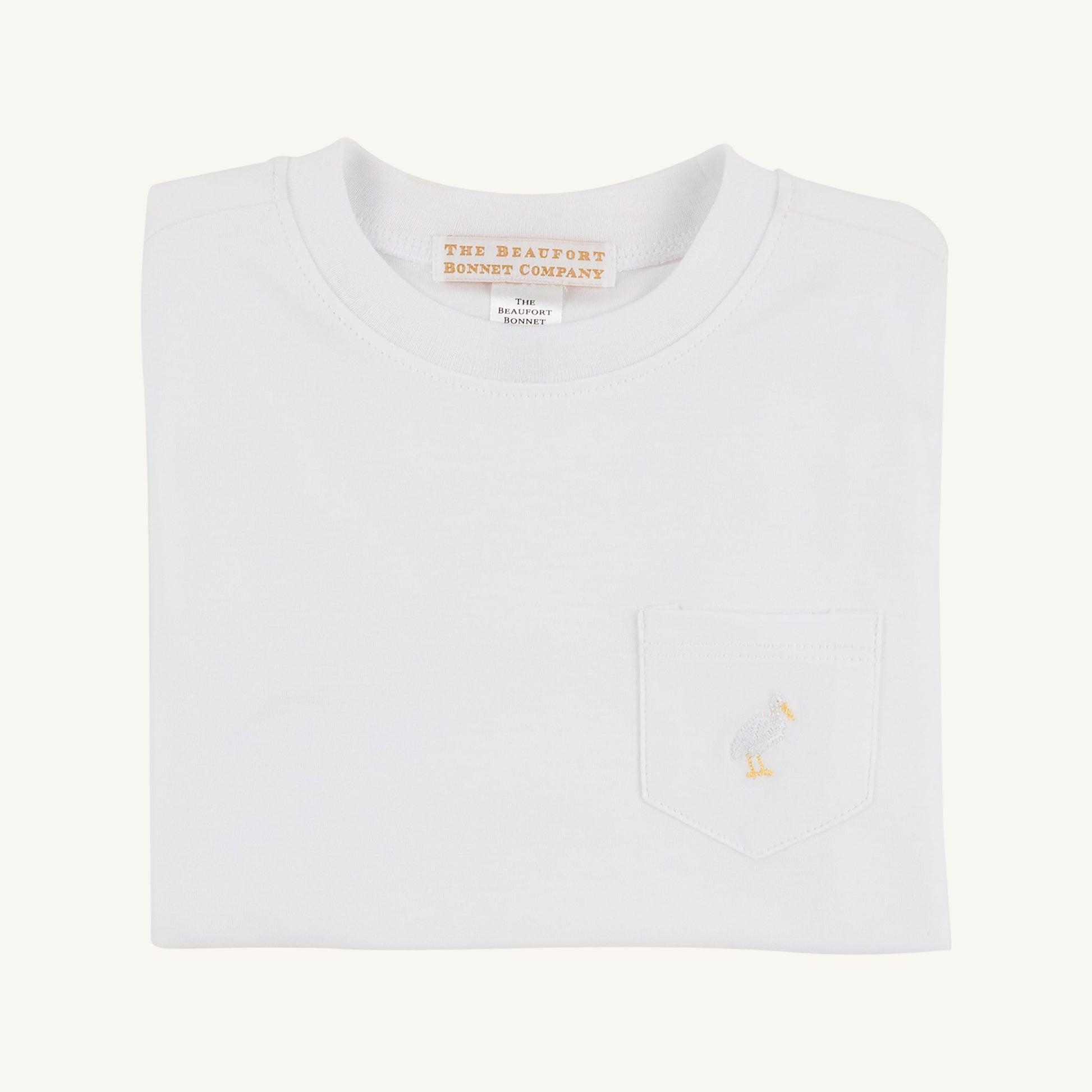 Beaufort Bonnet Carter Crewneck - Worth Avenue White with Multicolor Stork