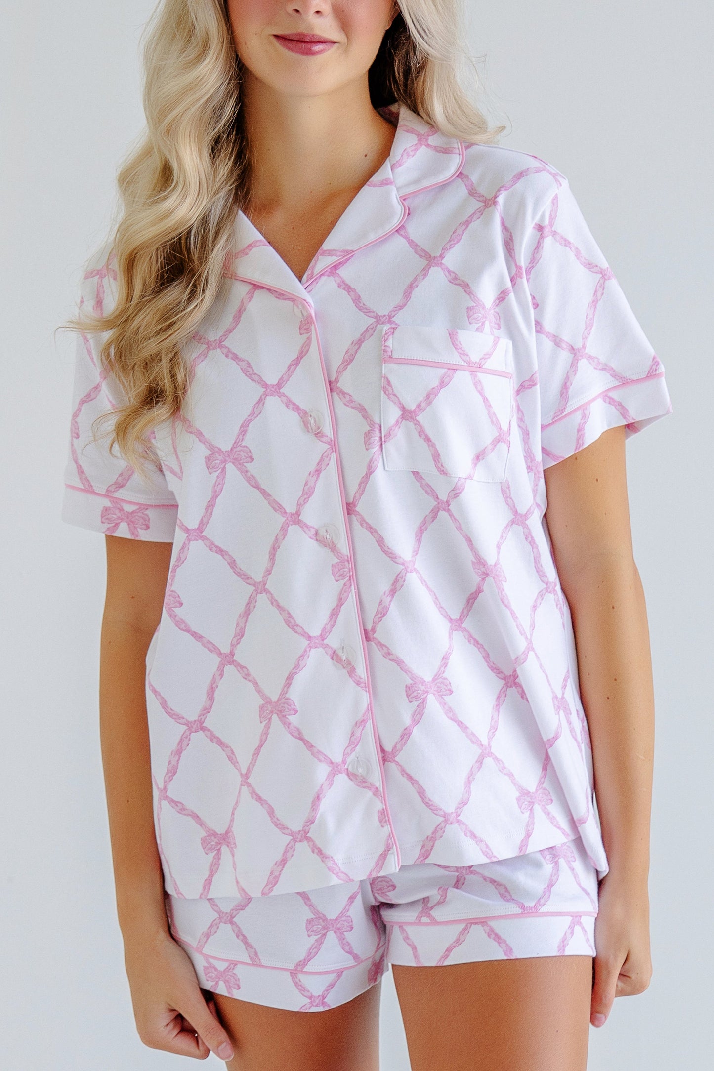 Beaufort Bonnet Let Me Lounge Short Sleeve Top (Women) - Belle Meade Bow