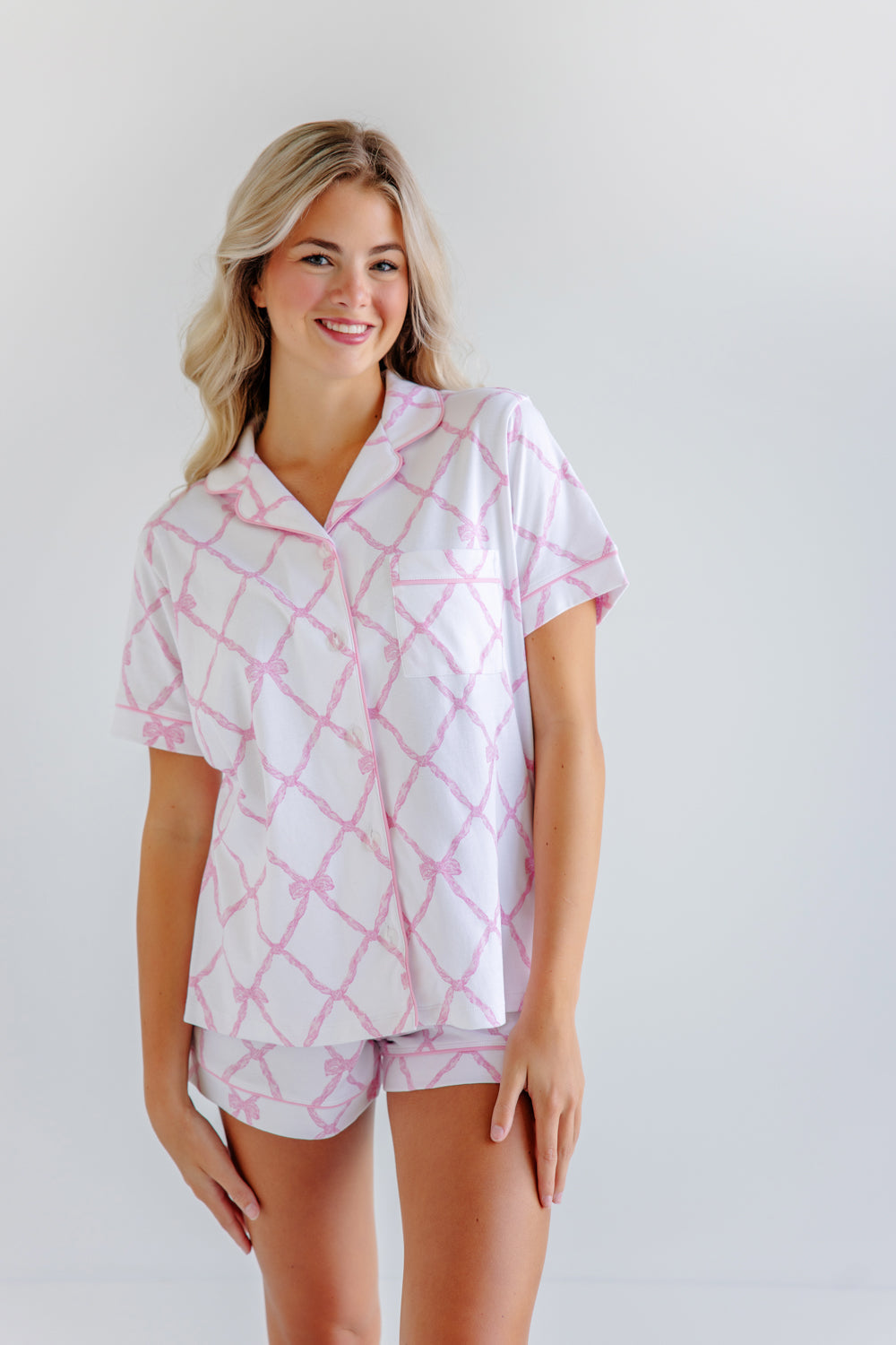 Beaufort Bonnet Let Me Lounge Short Sleeve Top (Women) - Belle Meade Bow