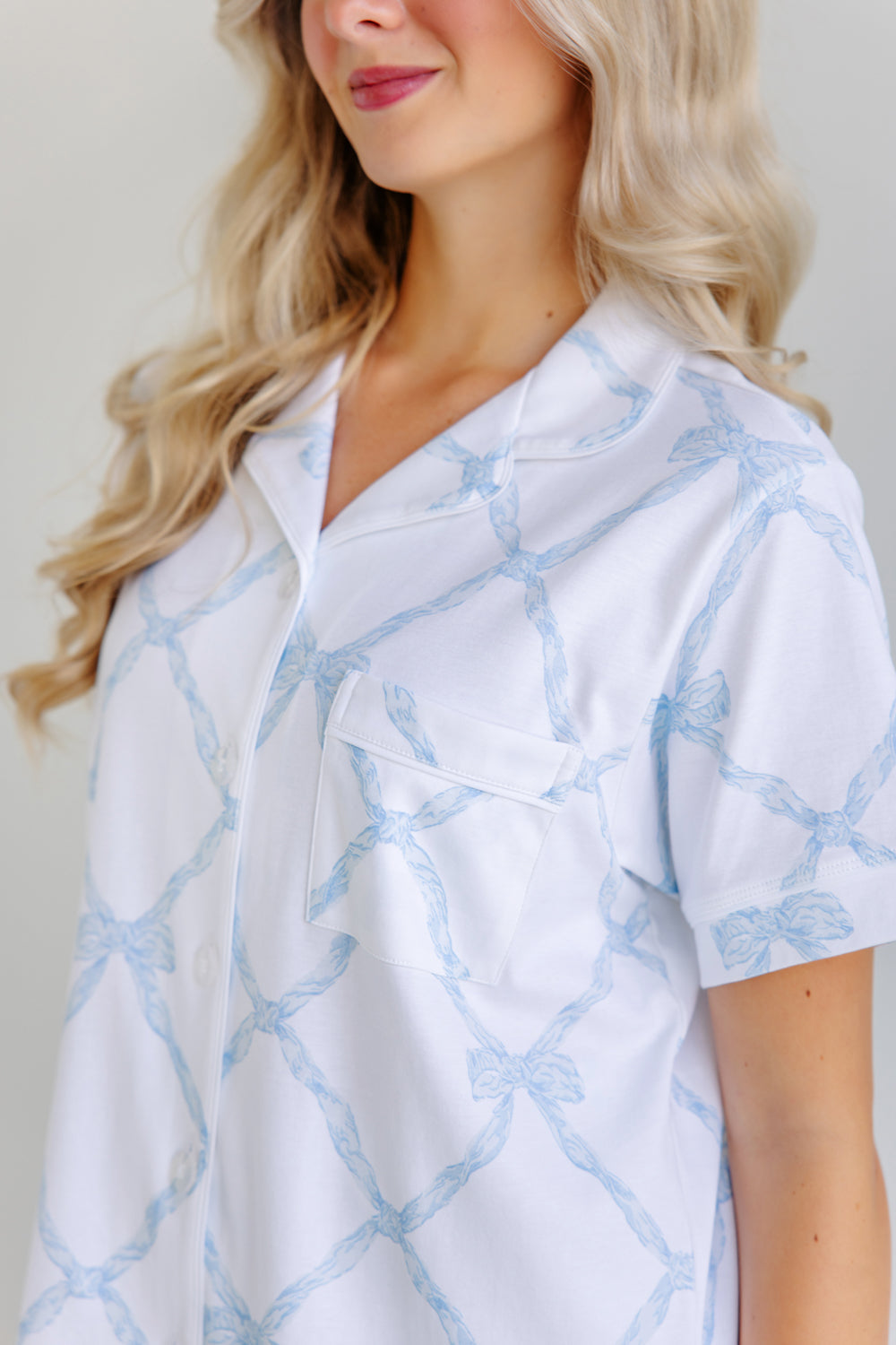 Beaufort Bonnet Let Me Lounge Short Sleeve Top (Women) - Buckhead Blue Belle