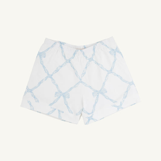 Beaufort Bonnet Let Me Lounge Shorts (Women) - Buckhead Blue Belle Meade Bow