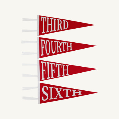 Beaufort Bonnet Back to School Pennants - Richmond Red