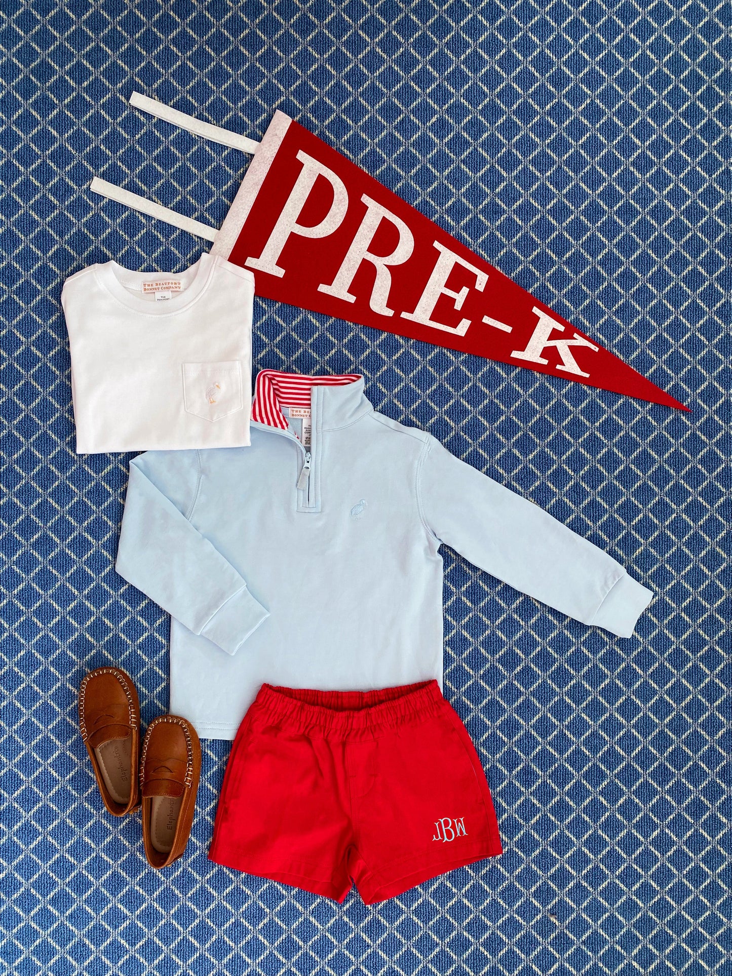 Beaufort Bonnet Back to School Pennants - Richmond Red