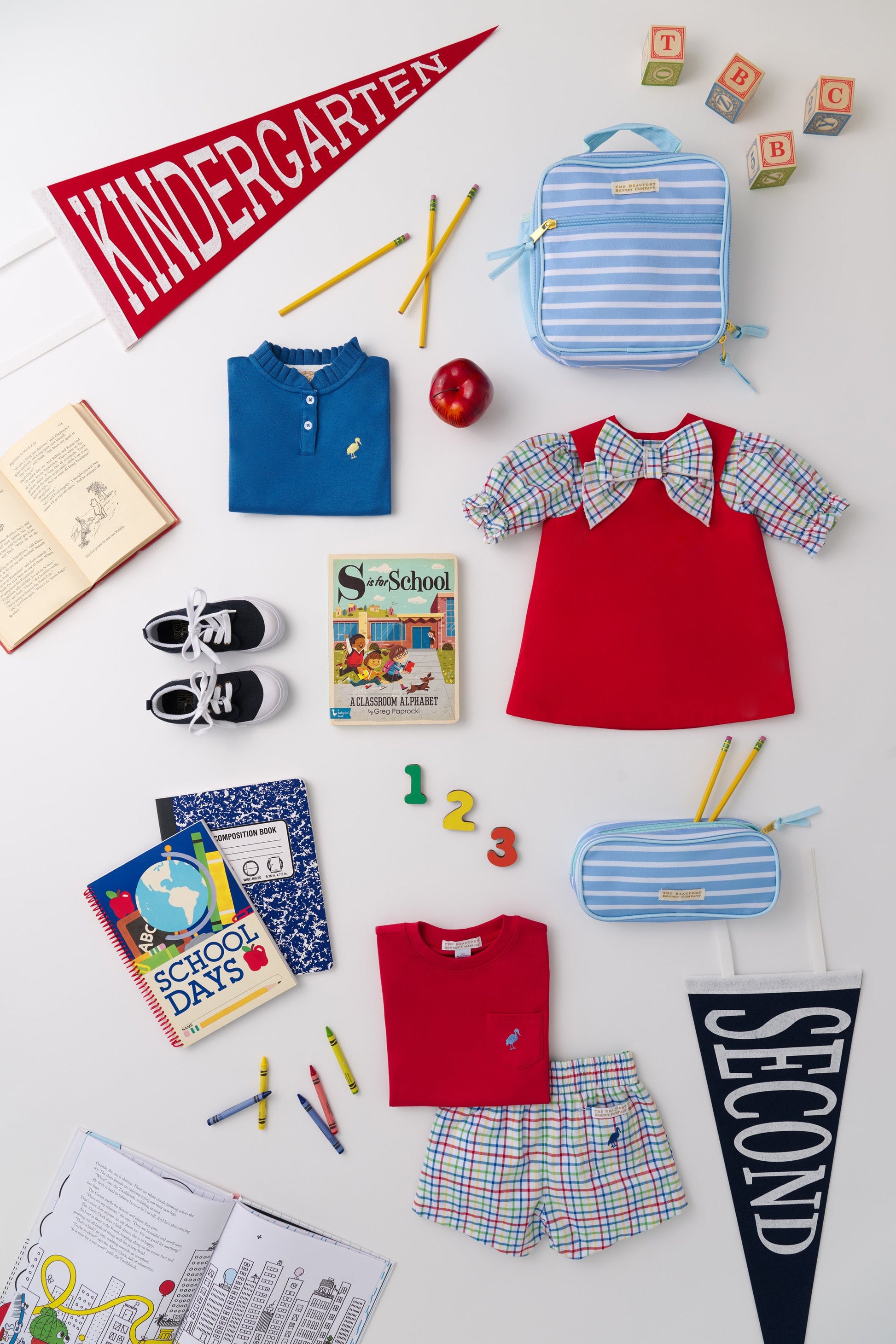 Beaufort Bonnet Back to School Pennants - Nantucket Navy