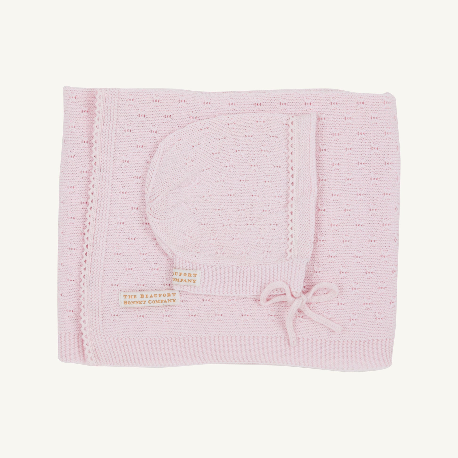 Beaufort Bonnet Ramsey Receiving Set - Palm Beach Pink