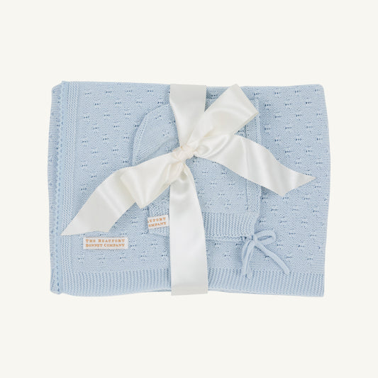 Beaufort Bonnet Ramsey Receiving Set - Buckhead Blue