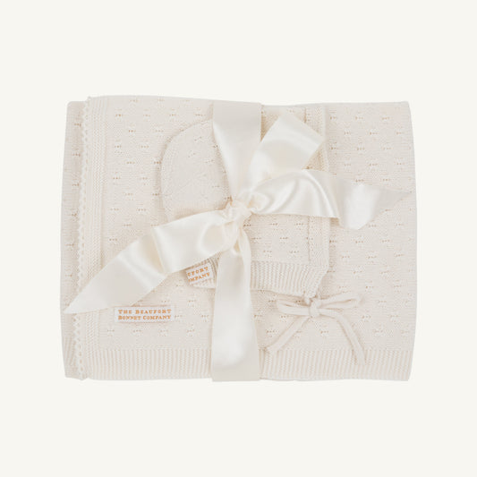 Beaufort Bonnet Ramsey Receiving Set - Palmetto Pearl