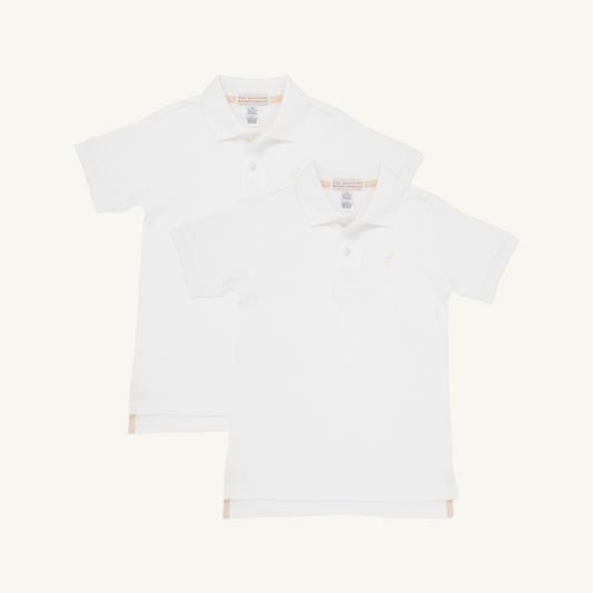 Beaufort Bonnet Prim & Proper Polo (2-Pack) - Worth Avenue White