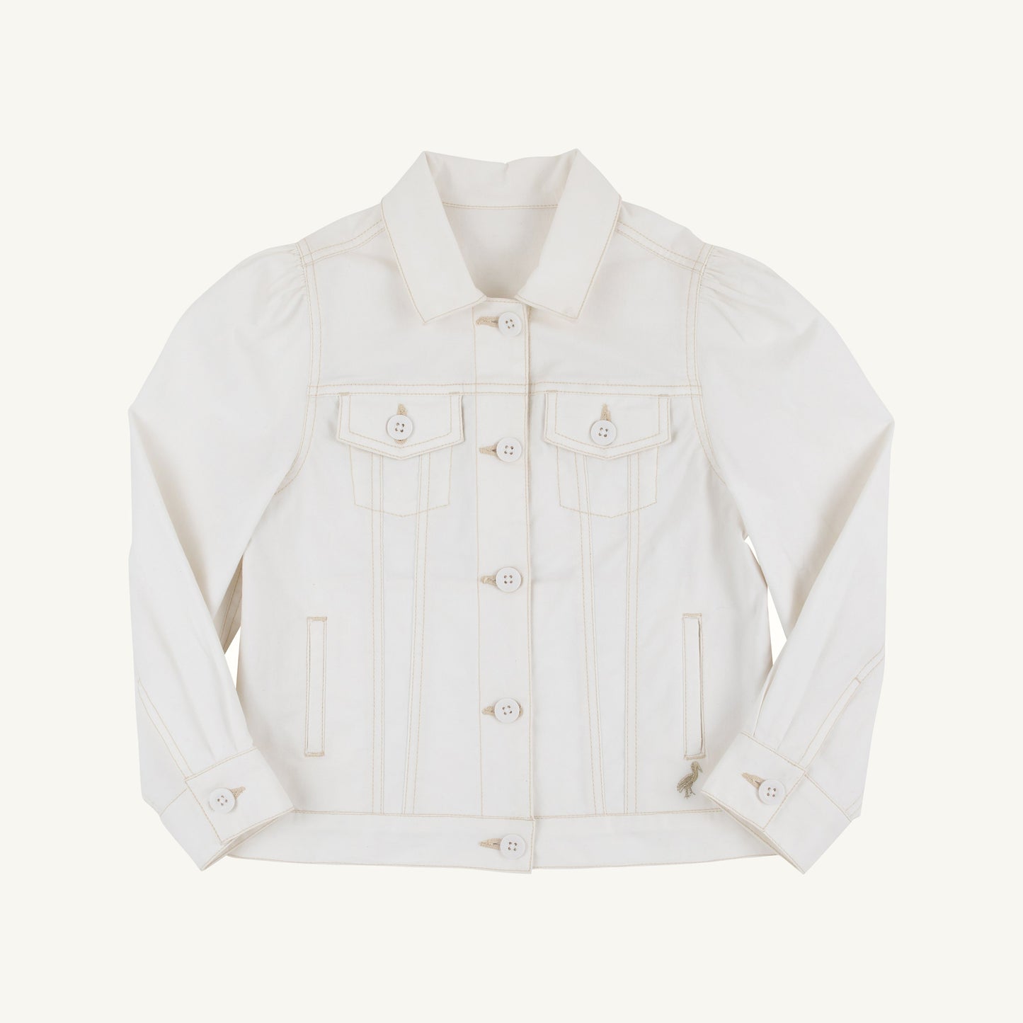 Beaufort Bonnet Darley's Denim Jacket - Worth Avenue White