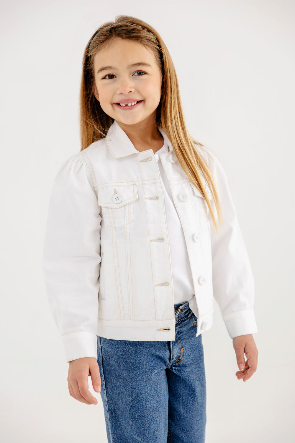 Beaufort Bonnet Darley's Denim Jacket - Worth Avenue White