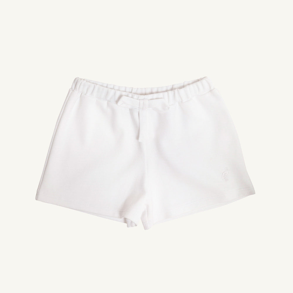 Beaufort Bonnet Shipley Shorts - Worth Avenue White with Bow & Stork