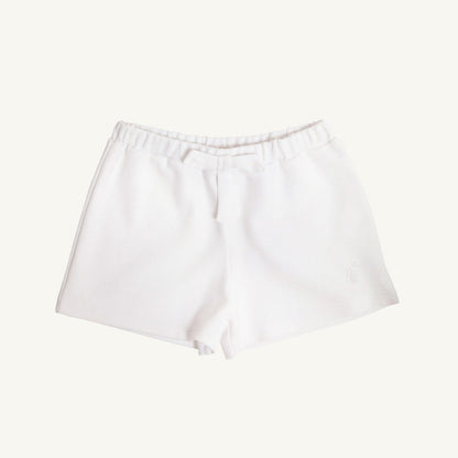 Beaufort Bonnet Shipley Shorts - Worth Avenue White with Bow & Stork