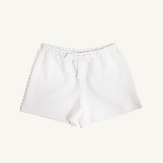 Beaufort Bonnet Shipley Shorts - Worth Avenue White with Bow & Stork