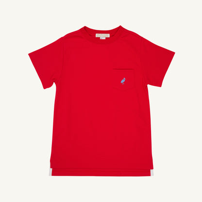 Beaufort Bonnet Carter Crewneck - Richmond Red & Park City Periwinkle Stork