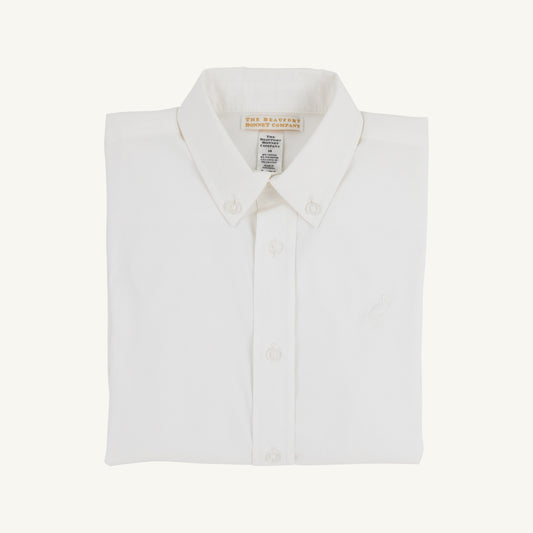 Beaufort Bonnet Prepletic™ Dean's List Dress Shirt - Worth Avenue White