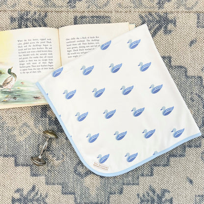 Beaufort Bonnet Baby Blanket - Merrimack Quack Quacks & Buckhead Blue