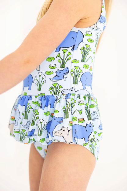 Beaufort Bonnet Grace Bay Bathing Suit - Bal Harbour Hippo (Beale Street Blu
