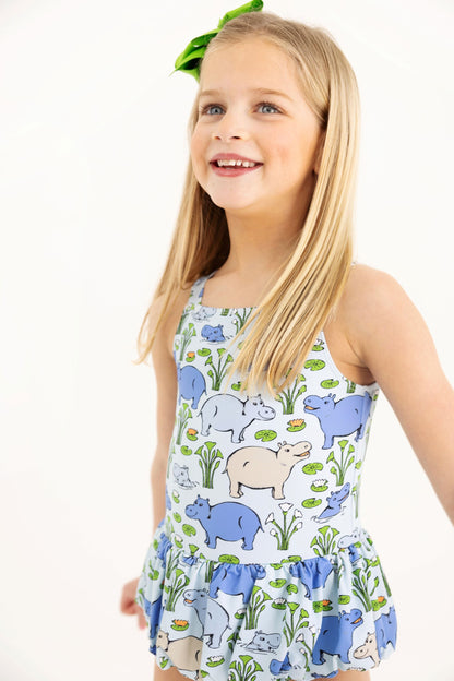 Beaufort Bonnet Grace Bay Bathing Suit - Bal Harbour Hippo (Beale Street Blu