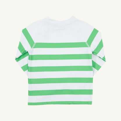 Beaufort Bonnet Walker's Wave Spotter Swim Shirt - Grafton Green Stripe (UPF