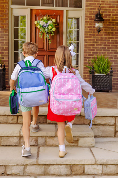 Beaufort Bonnet Don't Forget Your Backpack - Bell Court Bows (Pink) & Blue
