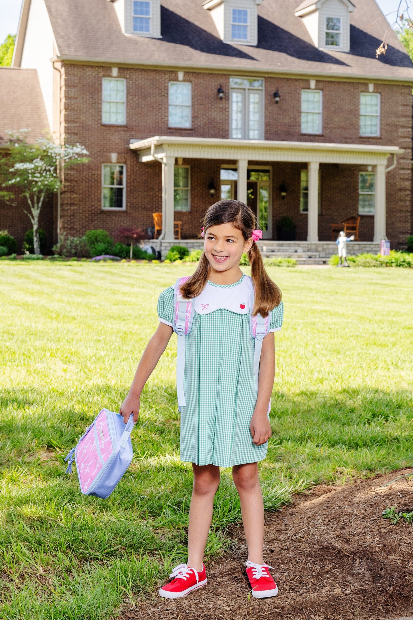 Beaufort Bonnet Leighton Lunch Box - Bell Court Bows (Hamptons Hot Pink)