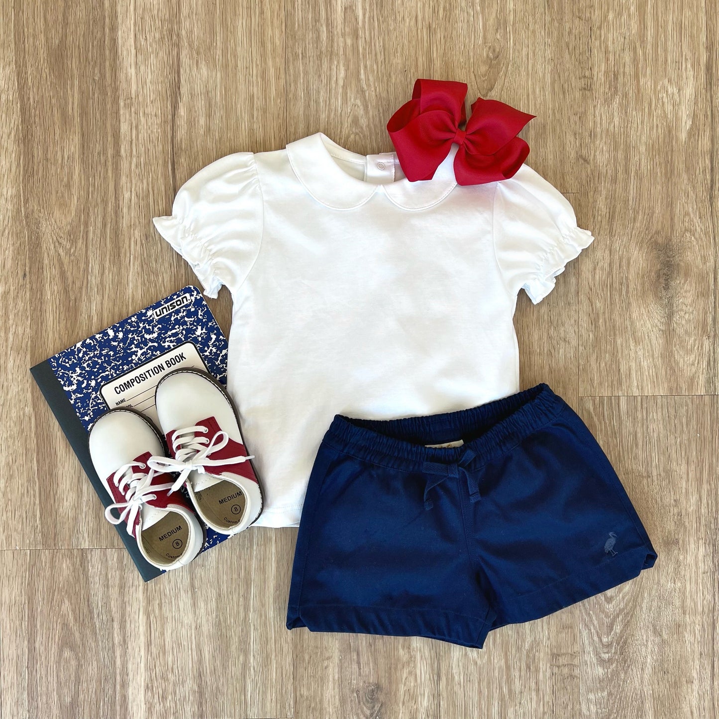Beaufort Bonnet Maude's Peter Pan Collar Shirt & Onesie (Short Sleeve Pima) - Worth Av