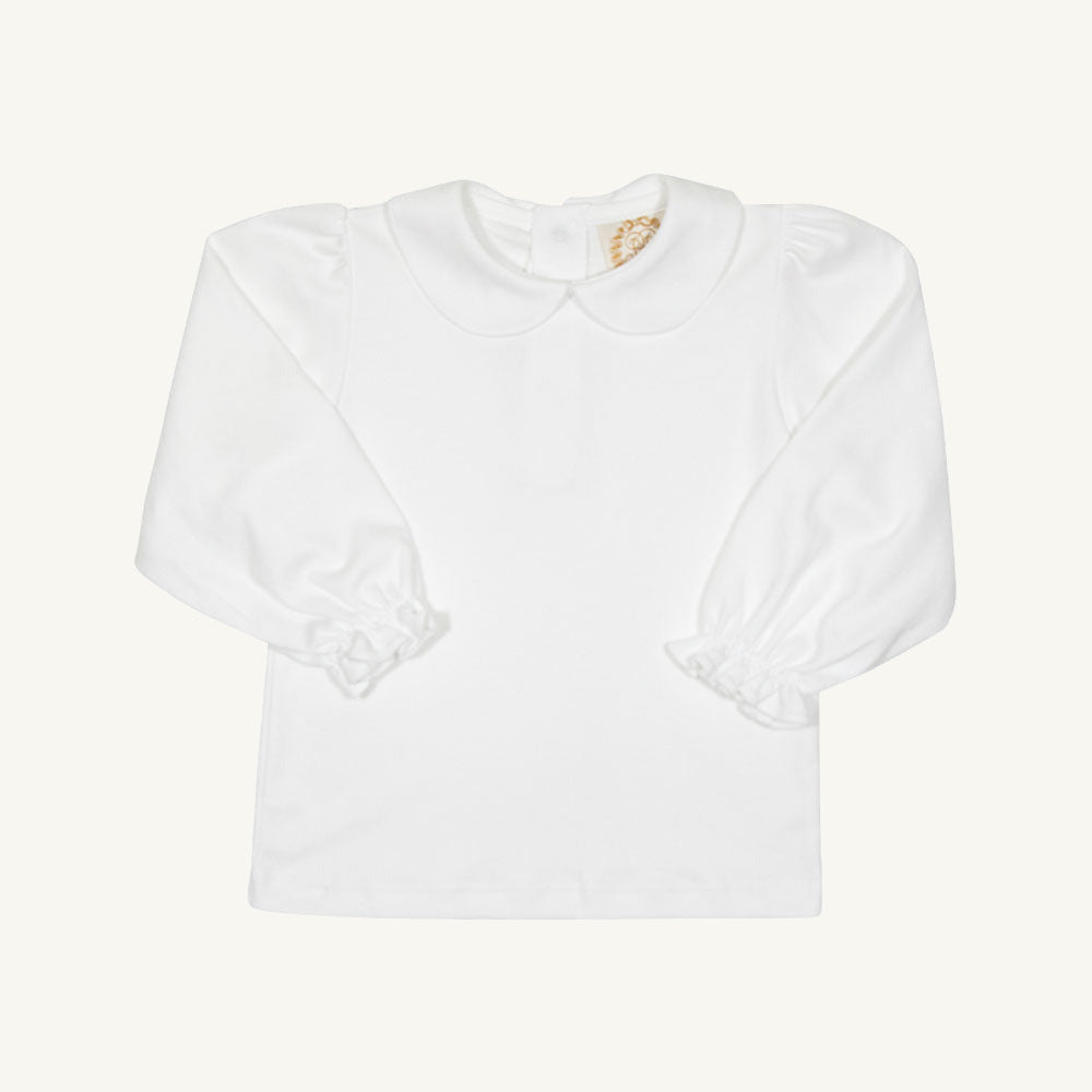 Beaufort Bonnet Maude's Peter Pan Collar Shirt & Onesie (Long Sleeve Pima) - Worth Ave
