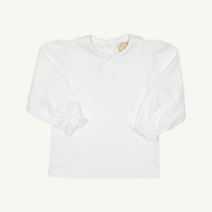 Beaufort Bonnet Maude's Peter Pan Collar Shirt & Onesie (Long Sleeve Pima) - Worth Ave