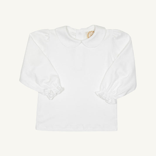 Beaufort Bonnet Maude's Peter Pan Collar Shirt & Onesie (Long Sleeve Pima) - Worth Ave