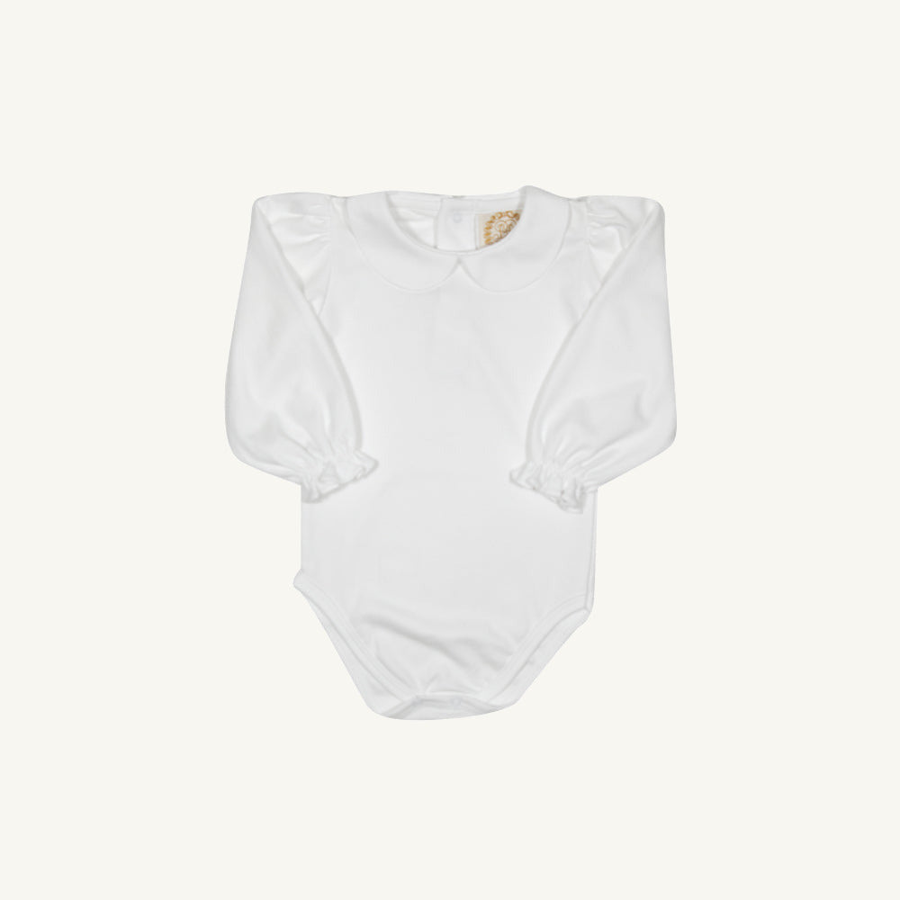 Beaufort Bonnet Maude's Peter Pan Collar Shirt & Onesie (Long Sleeve Pima) - Worth Ave
