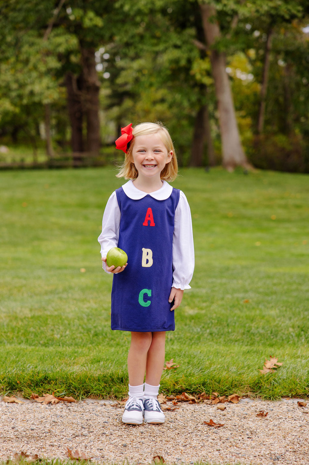 Beaufort Bonnet Maude's Peter Pan Collar Shirt & Onesie (Long Sleeve Pima) - Worth Ave