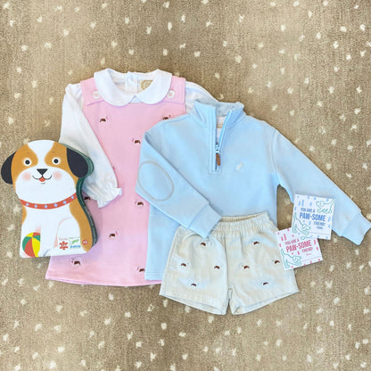 Beaufort Bonnet Maude's Peter Pan Collar Shirt & Onesie (Long Sleeve Pima) - Worth Ave
