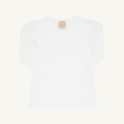Beaufort Bonnet Long Sleeve Penny's Play Shirt & Onesie - Worth Avenue White