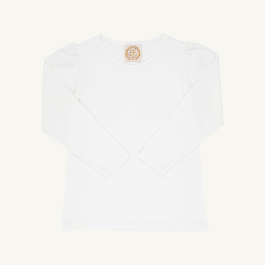 Beaufort Bonnet Long Sleeve Penny's Play Shirt & Onesie - Worth Avenue White