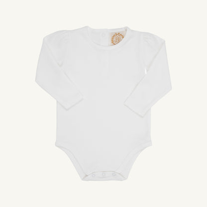 Beaufort Bonnet Long Sleeve Penny's Play Shirt & Onesie - Worth Avenue White