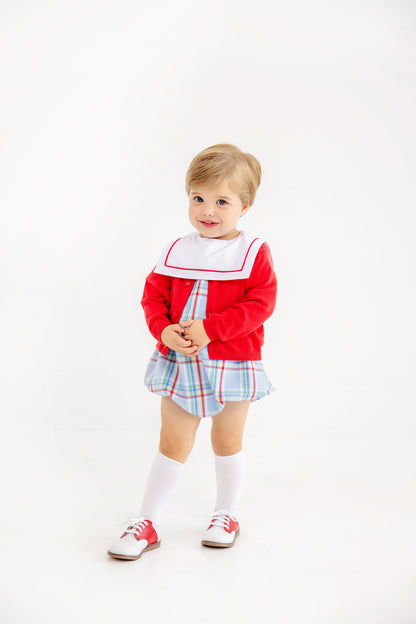Beaufort Bonnet Cambridge Cardigan (Unisex) - Richmond Red