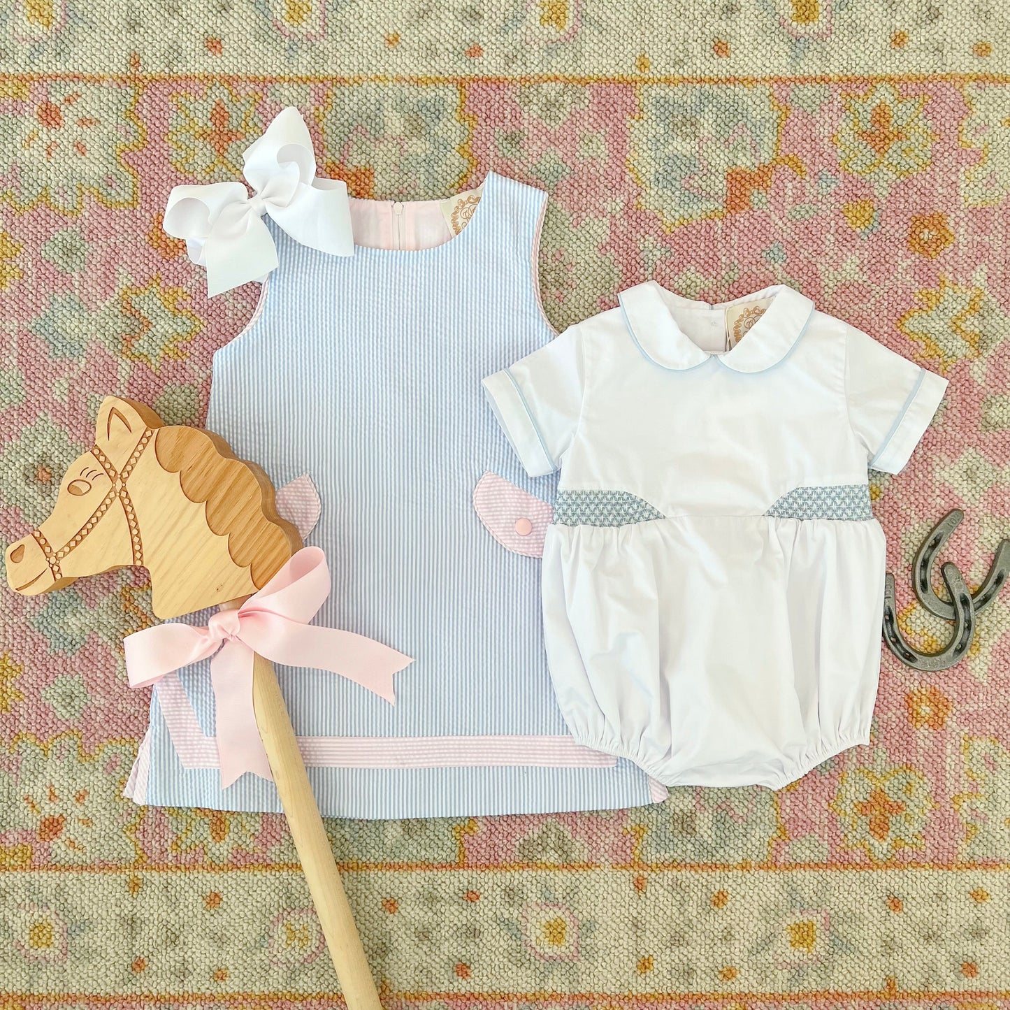 Beaufort Bonnet Wee Ones Hair Bow - Worth Avenue White