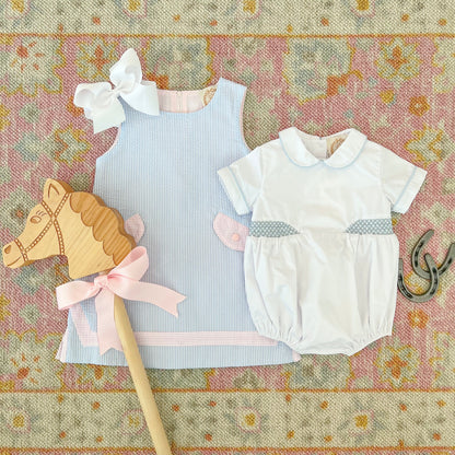 Beaufort Bonnet Wee Ones Hair Bow - Worth Avenue White
