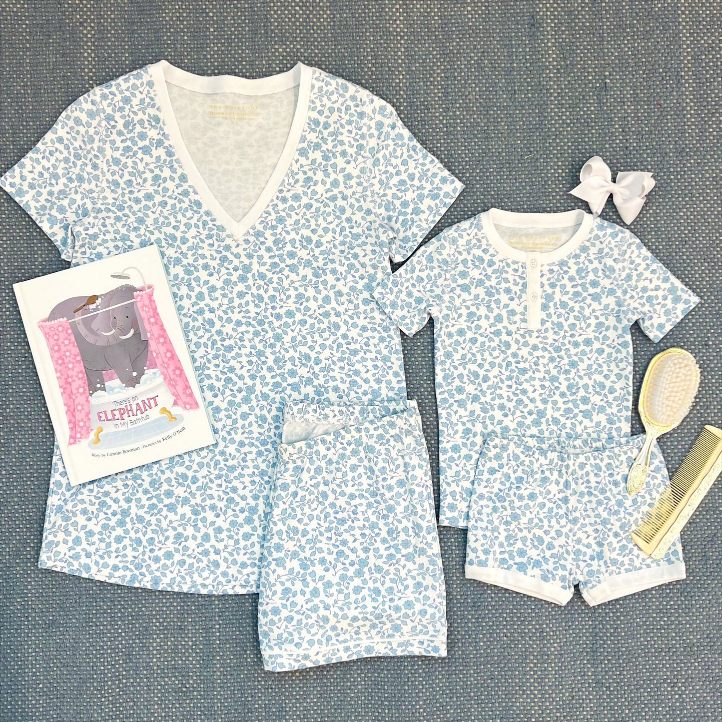 Beaufort Bonnet Wee Ones Hair Bow - Worth Avenue White