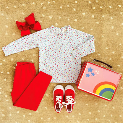 Beaufort Bonnet Wee Ones Hair Bow - Richmond Red