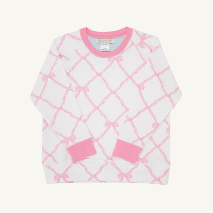 Beaufort Bonnet Cassidy Comfy Crewneck - Belle Meade Bow & Hamptons Hot Pink