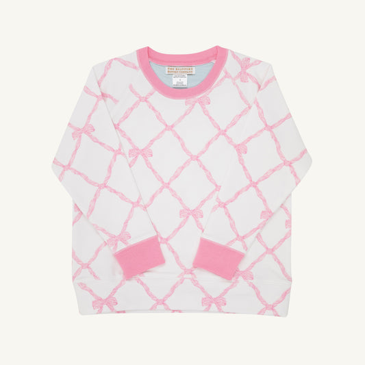 Beaufort Bonnet Cassidy Comfy Crewneck - Belle Meade Bow & Hamptons Hot Pink