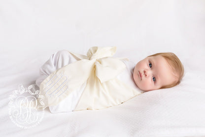 Beaufort Bonnet Bow Swaddle ® - Palmetto Pearl