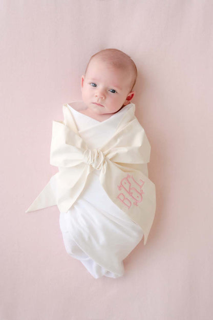 Beaufort Bonnet Bow Swaddle ® - Palmetto Pearl
